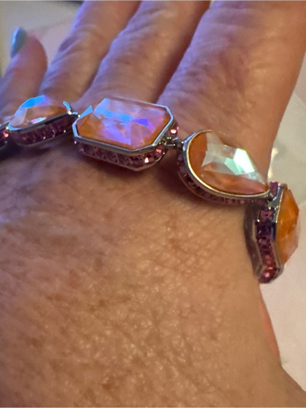 Swarovski Orbita bracelet with Pink Crystal Accents ❗️Lowest price❗️ - Picture 4 of 9